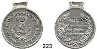 Deutsche Münzen und Medaillen,Anhalt - Dessau Leopold Friedrich 1817 - 1871 Zinnmedaille 1864.  Auf das Vereinsfest der anhaltinischen Schützen.  Gekröntes 