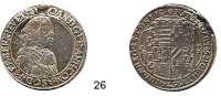 Deutsche Münzen und Medaillen,Anhalt - Zerbst Johann 1621 - 1667 1/2 Taler 1667, Jever.  14,87 g.  Auf seinen Tod.  Mann 238 (dort 1/4 Taler).