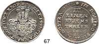 Deutsche Münzen und Medaillen,Anhalt - Zerbst Karl Wilhelm 1667 - 1718 Für die Herrschaft Jever.  1/3 Taler 1672.  10,95 g.  Mann 399 b.