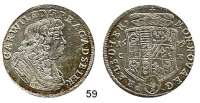 Deutsche Münzen und Medaillen,Anhalt - Zerbst Karl Wilhelm 1667 - 1718 2/3 Taler 1679 C-P, Zerbst.  15,53 g.  Mann 253 i.  Dav. 202.