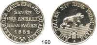 Deutsche Münzen und Medaillen,Anhalt - Bernburg Alexander Karl 1834 - 1863 Ausbeutetaler 1852 A.  Kahnt 4.  AKS 16.  Jg. 66.  Thun 3.  Dav. 504.