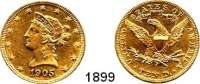 AUSLÄNDISCHE MÜNZEN,U S A  10 Dollars 1905 (15,04 g fein).  Schön 112.  KM 102.  Fb. 160.  GOLD.