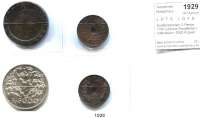AUSLÄNDISCHE MÜNZEN,L  O  T  S     L  O  T  S     L  O  T  S  Großbritannien, 2 Pence 1797 (übliche Randfehler); Indonesien, 5000 Rupien 1974 (prfr) und Sarawak, Cent 1894 und 1897.  LOT. 4 Stück.