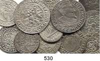 Deutsche Münzen und Medaillen,L O T S     L O T S     L O T S  LOT. von 12 altdeutschen Kleinmünzen.  Silber/Billon.  Darunter Meißner Groschen und Polen, 6 Gröscher 1596.