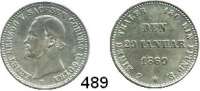 Deutsche Münzen und Medaillen,Sachsen - Coburg und - Gotha Ernst II. 1844 - 1893 1/6 Taler 1869.  Auf das 25jährige Regierungsjubiläum.  AKS 118.  Jg. 297.