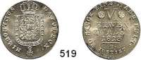Deutsche Münzen und Medaillen,Westfalen Hieronymus Napoleon 1807 - 1813 1/6 Taler 1813 B.  AKS 15.  Jg. 21.