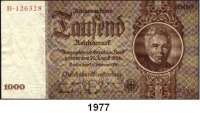 P A P I E R G E L D,R E I C H S B A N K  1000 Reichsmark 22.2.1936.  E...B.  Ros. DEU-212.