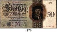 P A P I E R G E L D,R E I C H S B A N K  50 Reichsmark 11.10.1924.  Ros. DEU-176 a.