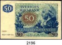 P A P I E R G E L D,AUSLÄNDISCHES  PAPIERGELD Schweden LOT. von 11 Scheinen.  Von 5 Kronen 1948 bis 100 Kronen 1981.  Pick 33 ae, ai, 42 b, 50 b, 51 b, d, 53 r2, r3, r4, 54 b, r4.