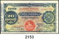 P A P I E R G E L D,AUSLÄNDISCHES  PAPIERGELD Moçambique 20 Centavos 5.11.1914(gebraucht).  50, 100, 500 und 1000 Escudos ND(1976).  Pick 54, 116 bis 119.  LOT. 5 SCheine.