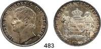 Deutsche Münzen und Medaillen,Sachsen Johann 1854 - 1873 Ausbeutevereinstaler 1869.  Kahnt 472.  AKS 135.  Jg. 128.  Thun 350.  Dav. 897.