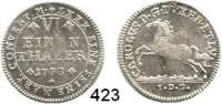 Deutsche Münzen und Medaillen,Braunschweig - Wolfenbüttel Karl I. 1735 - 1780 1/6 Taler 1778 IDB.  5,17 g.  Welter 2750.
