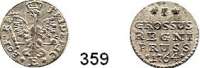 Deutsche Münzen und Medaillen,Preußen, Königreich Friedrich II. der Große 1740 - 1786 Gröscher 1764 E, Königsberg. 0,77 g. Kluge 243.2.  v.S. 1245.  Olding 232 b.