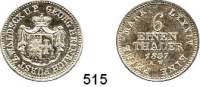 Deutsche Münzen und Medaillen,Waldeck Georg Heinrich 1813 - 1845 1/6 Taler 1837.  AKS 22.  Jg. 35.