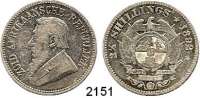 AUSLÄNDISCHE MÜNZEN,Südafrika Republik, 1852 - 1902 2 1/2 Shillings 1892.  Kahnt/Schön 7.  KM 7.