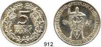 R E I C H S M Ü N Z E N,Weimarer Republik  5 Reichsmark 1925 A.  Jaeger 322.  Rheinland.
