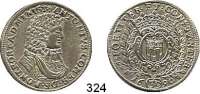 Deutsche Münzen und Medaillen,Montfort Anton V. 1686 - 1693 30 Kreuzer (1/2 Gulden) 1690, Langenargen.  8,75 g.  Ebner 130.