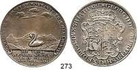 Deutsche Münzen und Medaillen,Braunschweig - Calenberg (Hannover) Georg II. 1727 - 1760 Ausbeutetaler der Grube Weißer Schwan 1749 I.B.H., Zellerfeld.  28,86 g.  Welter 2568.  Dav. 2097.