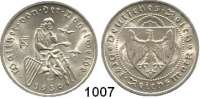 R E I C H S M Ü N Z E N,Weimarer Republik  3 Reichsmark 1930 A.  Jaeger 344.  Vogelweide.