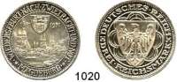 R E I C H S M Ü N Z E N,Weimarer Republik  3 Reichsmark 1931 A.  Jaeger 347.  Magdeburg.