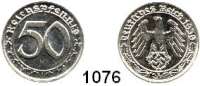 R E I C H S M Ü N Z E N,Drittes Reich  50 Reichspfennig 1939 B.  Jaeger 365.
