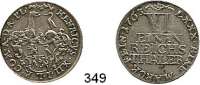 Deutsche Münzen und Medaillen,Reuß Jüngerer Linie (Schleiz) Heinrich XII. 1744 - 1784 1/6 Reichstaler 1763.  5,3 g.  Schön 6.  Jaeger 63.