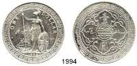 AUSLÄNDISCHE MÜNZEN,Großbritannien Edward VII. 1901 - 1910 Trade Dollar 1902 B, Bombay.  KM T 5.