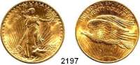 AUSLÄNDISCHE MÜNZEN,U S A  20 Dollars 1908.  (30,09g fein).  Ohne Motto.  Schön 142.  KM 127  Fb. 183.  GOLD.