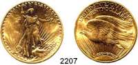 AUSLÄNDISCHE MÜNZEN,U S A  20 Dollars 1922.  (30,09g fein).  Schön 143.  KM 131  Fb. 185.  GOLD.