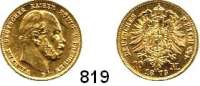 R E I C H S M Ü N Z E N,Preussen, Königreich Wilhelm I. 1861 - 1888 10 Mark 1873 B.  Jaeger 242.