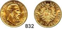 R E I C H S M Ü N Z E N,Preussen, Königreich Friedrich III. 1888 20 Mark 1888.  Jaeger 248.