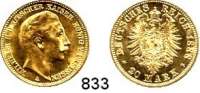 R E I C H S M Ü N Z E N,Preussen, Königreich Wilhelm II. 1888 - 1918 20 Mark 1888.  Jaeger 250.