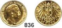 R E I C H S M Ü N Z E N,Preussen, Königreich Wilhelm II. 1888 - 1918 10 Mark 1903.  Jaeger 251.
