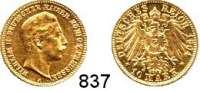 R E I C H S M Ü N Z E N,Preussen, Königreich Wilhelm II. 1888 - 1918 10 Mark 1904.  Jaeger 251.