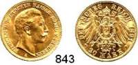 R E I C H S M Ü N Z E N,Preussen, Königreich Wilhelm II. 1888 - 1918 20 Mark 1891 A.  Jaeger 252.