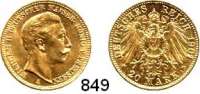 R E I C H S M Ü N Z E N,Preussen, Königreich Wilhelm II. 1888 - 1918 20 Mark 1901 A.  Jaeger 252.