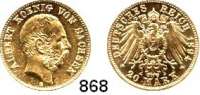 R E I C H S M Ü N Z E N,Sachsen, Königreich Albert 1873 - 1902 20 Mark 1894.  Jaeger 264.