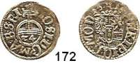 Deutsche Münzen und Medaillen,Brandenburg - Preußen Johann Sigismund 1608 - 1619 1/24 Taler (Groschen) 1615 H-L.  1,2 g.  Bahrfeldt 600 b.
