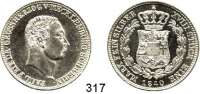 Deutsche Münzen und Medaillen,Mecklenburg - Schwerin Paul Friedrich 1837 - 1842 Gulden 1840.  AKS 32.  Jg. 45.
