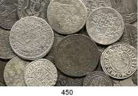Deutsche Münzen und Medaillen,L O T S     L O T S     L O T S  LOT. von 24 altdeutschen Kleinmünzen.  Meist Silbermünzen (bis 1/6 Taler).