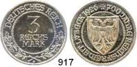 R E I C H S M Ü N Z E N,Weimarer Republik  3 Reichsmark 1926 A.  Jaeger 323.  Lübeck.