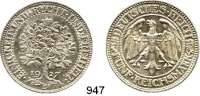 R E I C H S M Ü N Z E N,Weimarer Republik  5 Reichsmark 1927 E.  Jaeger 331.  Eichbaum.