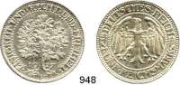 R E I C H S M Ü N Z E N,Weimarer Republik  5 Reichsmark 1927 F.  Jaeger 331.  Eichbaum.