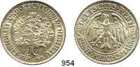 R E I C H S M Ü N Z E N,Weimarer Republik  5 Reichsmark 1928 F.  Jaeger 331.  Eichbaum.