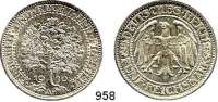 R E I C H S M Ü N Z E N,Weimarer Republik  5 Reichsmark 1930 A.  Jaeger 331.  Eichbaum.