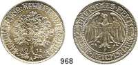 R E I C H S M Ü N Z E N,Weimarer Republik  5 Reichsmark 1932 A.  Jaeger 331.  Eichbaum.