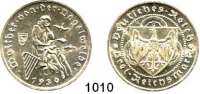 R E I C H S M Ü N Z E N,Weimarer Republik  3 Reichsmark 1930 G.  Jaeger 344.  Vogelweide.