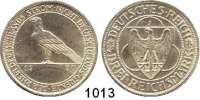 R E I C H S M Ü N Z E N,Weimarer Republik  3 Reichsmark 1930 J.  Jaeger 345.  Rheinlandräumung.