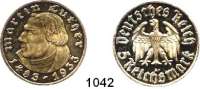 R E I C H S M Ü N Z E N,Drittes Reich  5 Reichsmark 1933 A.  Jaeger 353.  Luther.