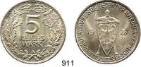 R E I C H S M Ü N Z E N,Weimarer Republik  5 Reichsmark 1925 A.  Jaeger 322.  Rheinland.